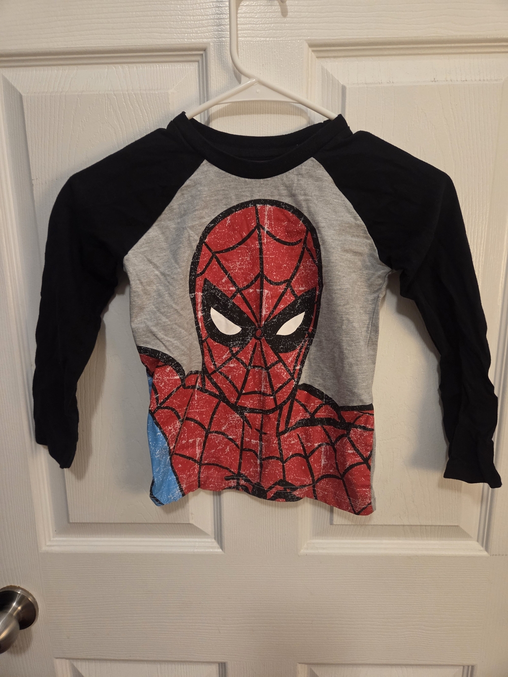 Marvel Spider-Man Raglan Tee - Red, Black, Gray, Blue